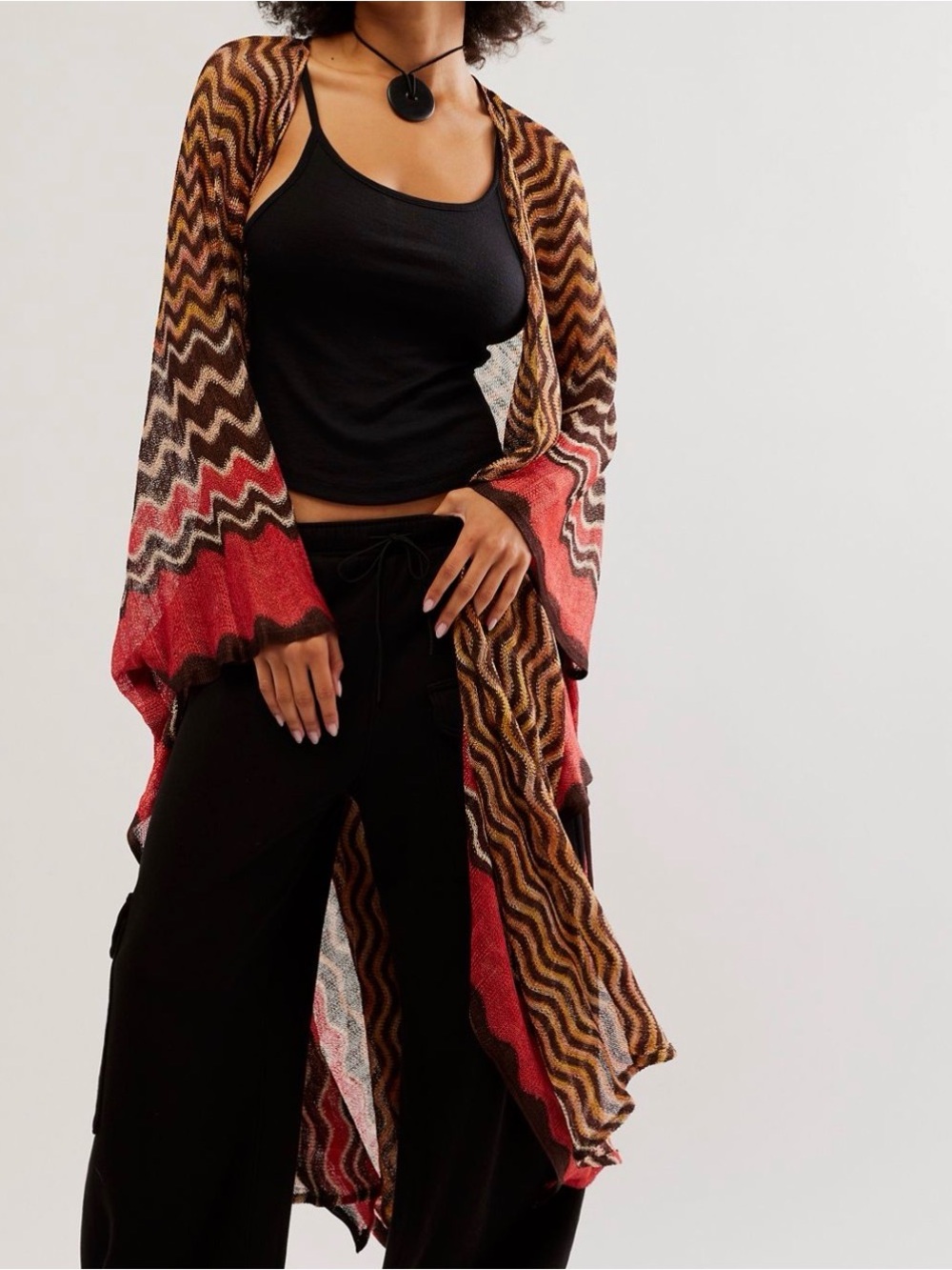 Free People Pharaoh Fine Knit Duster One Size